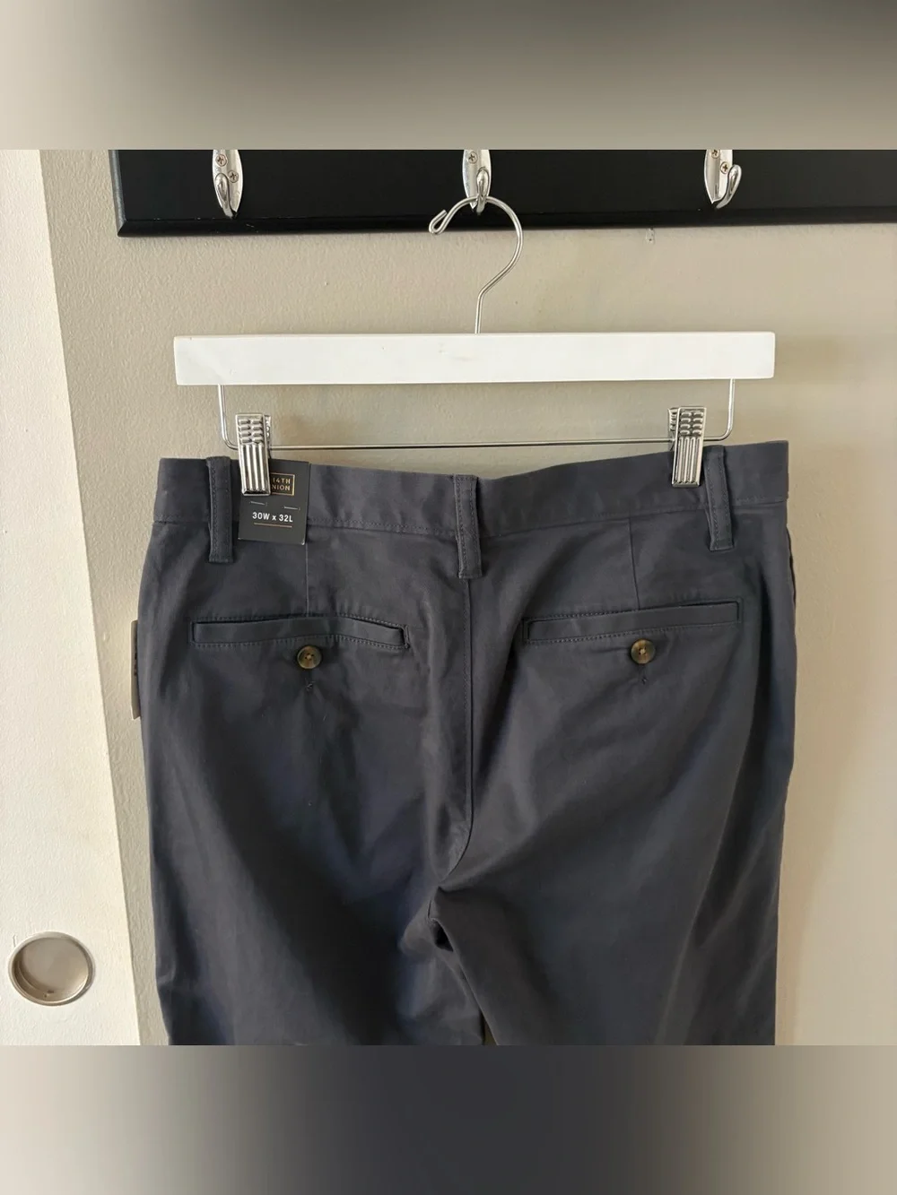 14th & Union Slim Fit Tailored Dress Pants In Grey Size Men’s 30W x 32L NWT